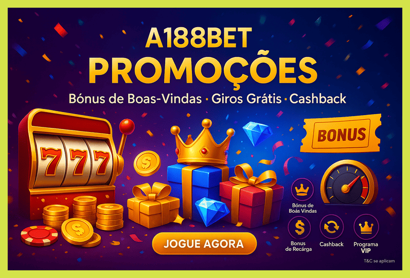 O bônus promocional A188BET é uma ótima maneira de começar sua aventura